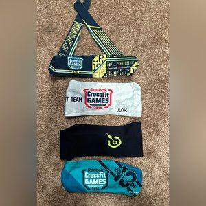 Four CrossFit headbands Junk brands, Reebok, Life as RX